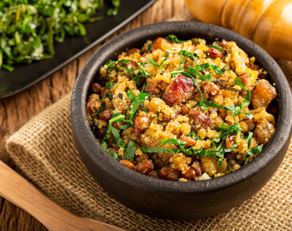 Farofa de feijão simples e deliciosa